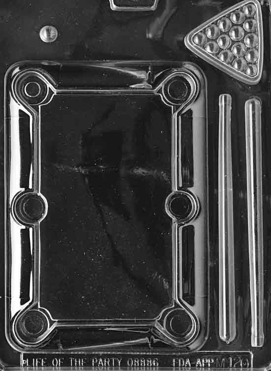 POOL TABLE Chocolate Candy Mold