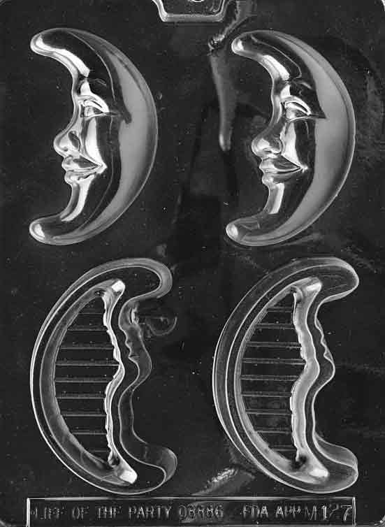 CRESCENT MOON Pour Box Chocolate Candy Mold