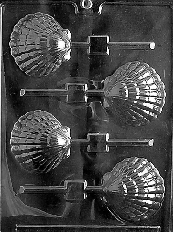 SHELL LOLLY Sucker Chocolate Candy Mold