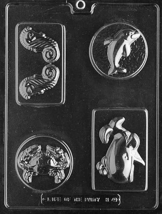 SEA CREATURES BAR Chocolate Candy Mold