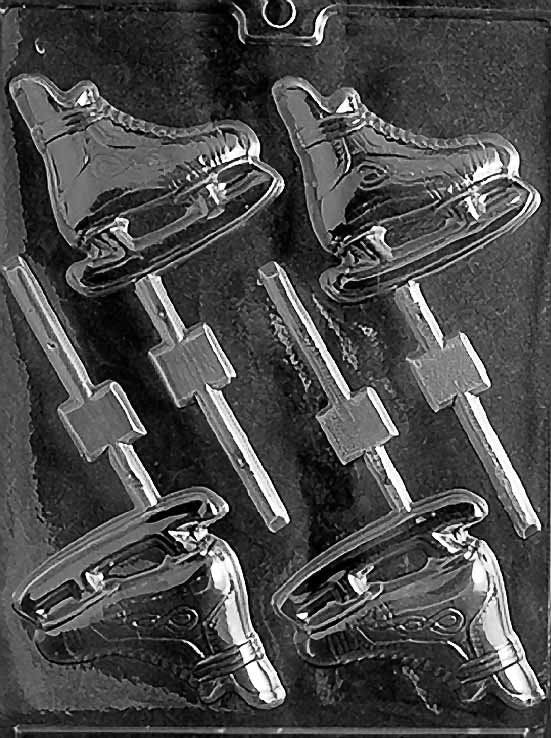 ICE SKATES LOLLY Sucker Chocolate Candy Mold