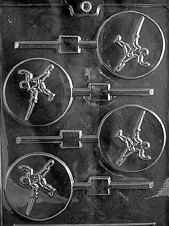 FENCING SWORD LOLLY Sucker Chocolate Candy Mold Craft Supply