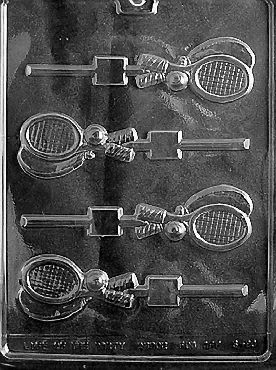 TENNIS RACKET LOLLY Sucker Chocolate Candy Mold