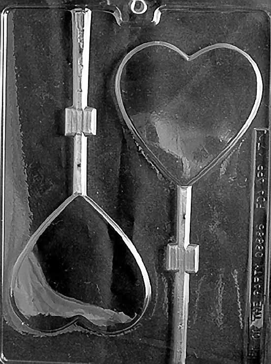 LARGE HEART LOLLY Valentines Sucker Chocolate Candy Mold