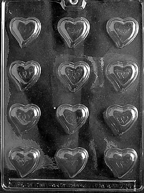 TEAR DROP HEARTS Bite Size Valentines Chocolate Candy Mold