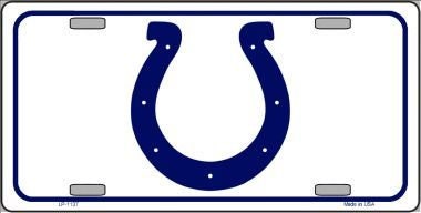 INDIANAPOLIS COLTS HORSESHOE Metal License Plate