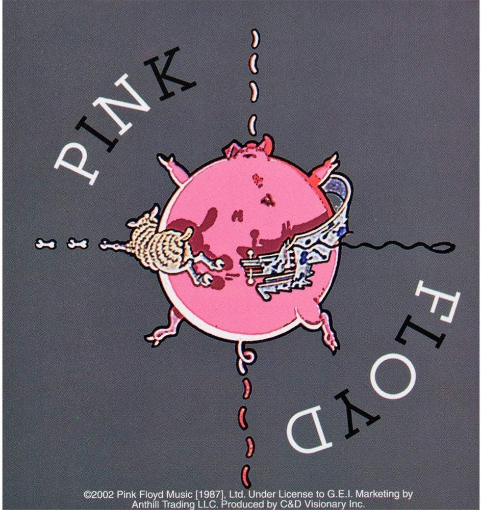 PINK FLOYD Pig Sticker Decal - Rock Band Craft Supply