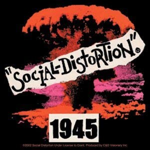 SOCIAL DISTORTION 1945 Sticker Decal - Rock Band Craft Supply