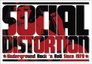 SOCIAL DISTORTION Logo Sticker Decal - Rock Band