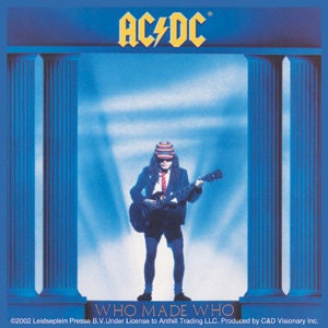 ACDC Who Made Who Rock Sticker Decal - Rock Band