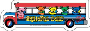 GRATEFUL DEAD Bears On Tour Bus Rock Sticker Decal - Rock Band Craft Supply
