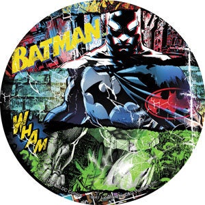 BATMAN Bricks Round Sticker Decal - Batman Gotham DC Comics