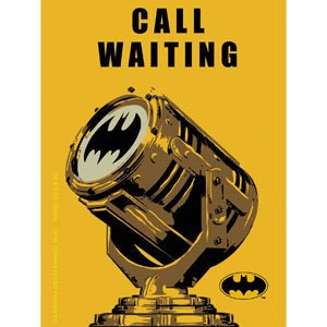 BATMAN Bat Signal Call Waiting Sticker Decal - Batman Gotham DC Comics