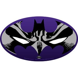 BATMAN Purple Mask Sticker Decal - Batman Gotham DC Comics Craft Supply
