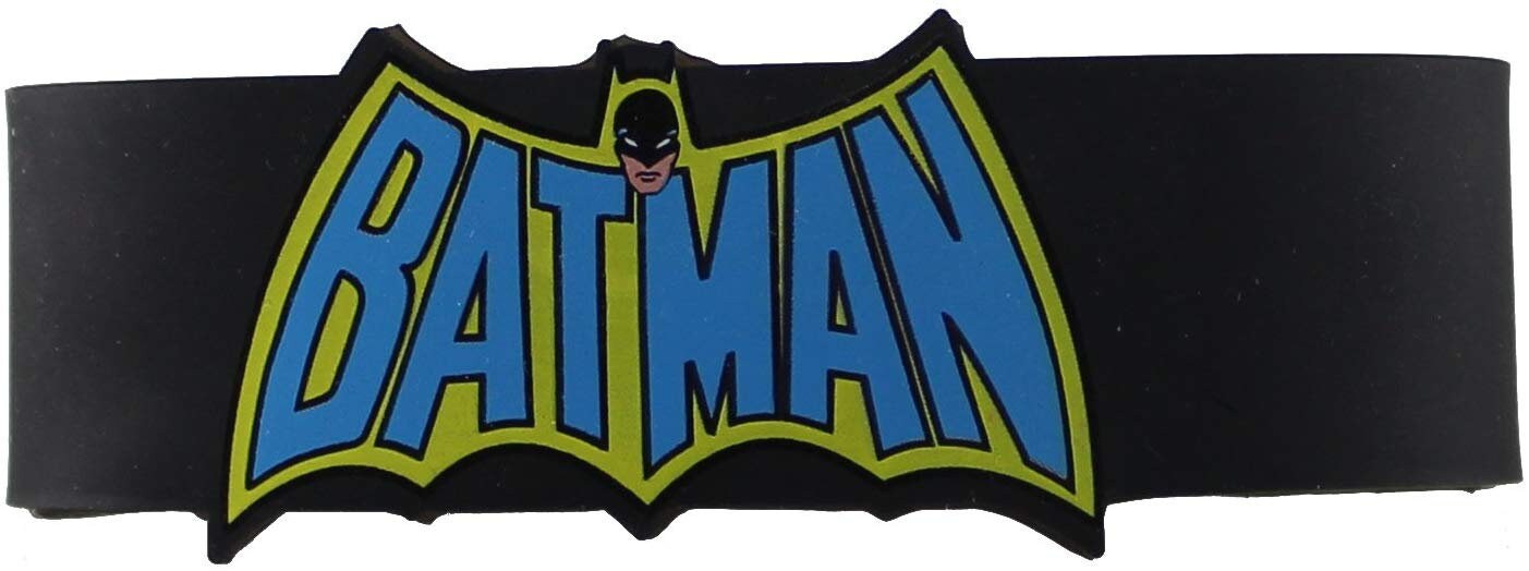 BATMAN Rubber Wristband - Cape Logo - DC Comics Bracelet