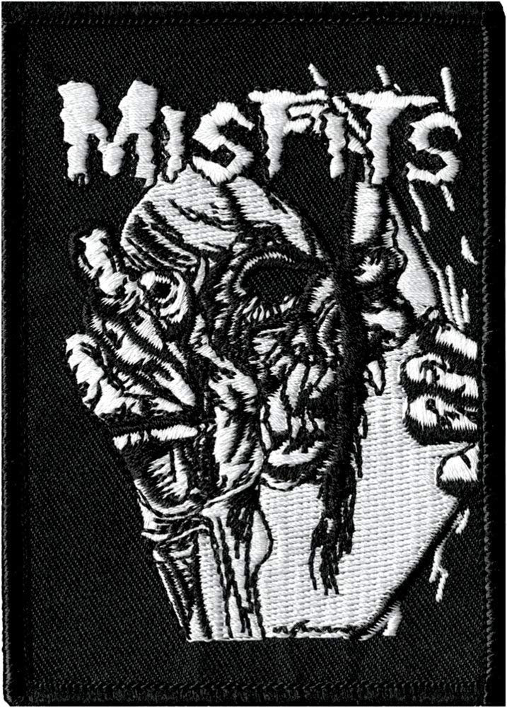 MISFITS Pushead Eyeball Patch - Embroidered Rock Band Patch Applique