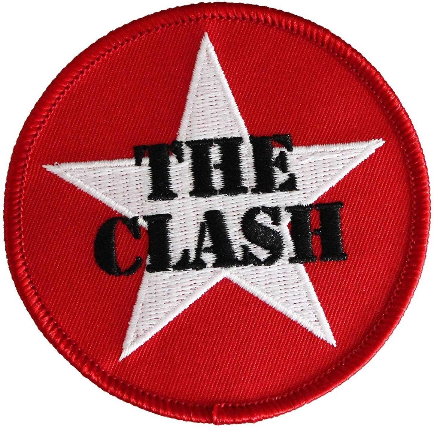 THE CLASH White Star Logo Patch - Embroidered Rock Band Patch Applique