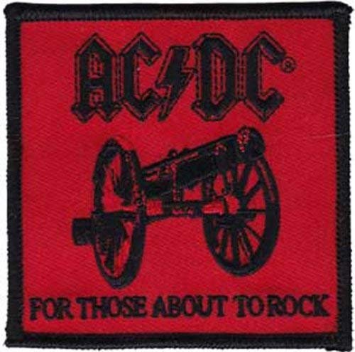 ACDC For Those About to Rock Patch - Embroidered Rock Band Patch Applique