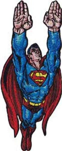 SUPERMAN Flying Patch - Embroidered DC Comics Patch Craft Supply