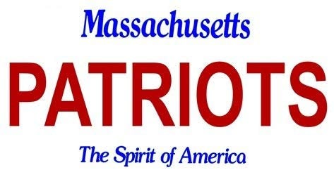 PATRIOTS Massachusetts State Background Metal License Plate Craft Supply