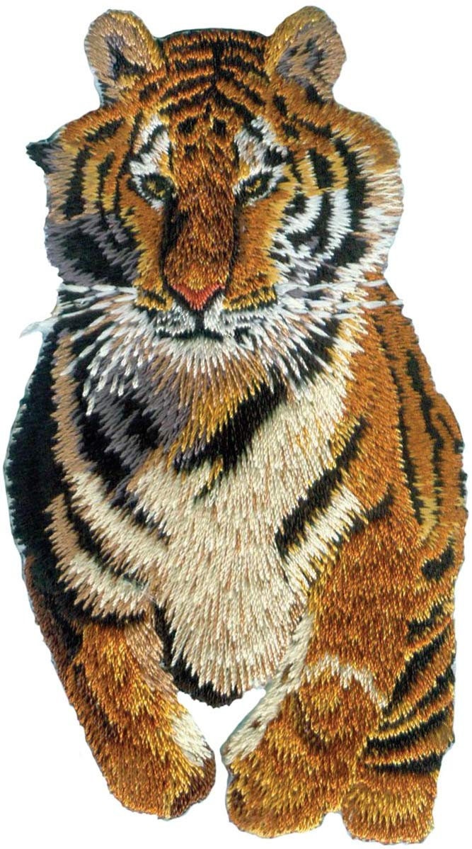 Tiger Safari Patch - Embroidered Patch Applique