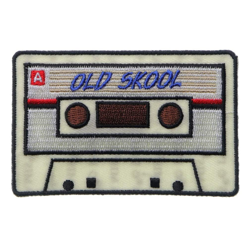 CASSETTE TAPE Old Skool Embroidered Patch