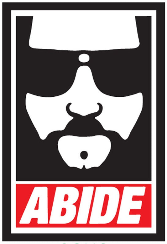 Abide (The Dude) Funny RECTANGLE MAGNET Craft Supply