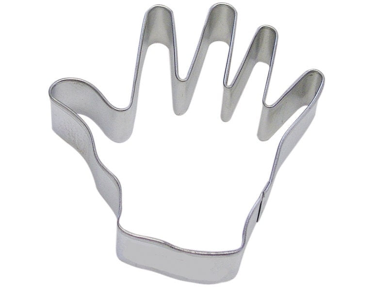 RIGHT HAND Cookie Cutter Metal 4 Inches - Stencil Fondant