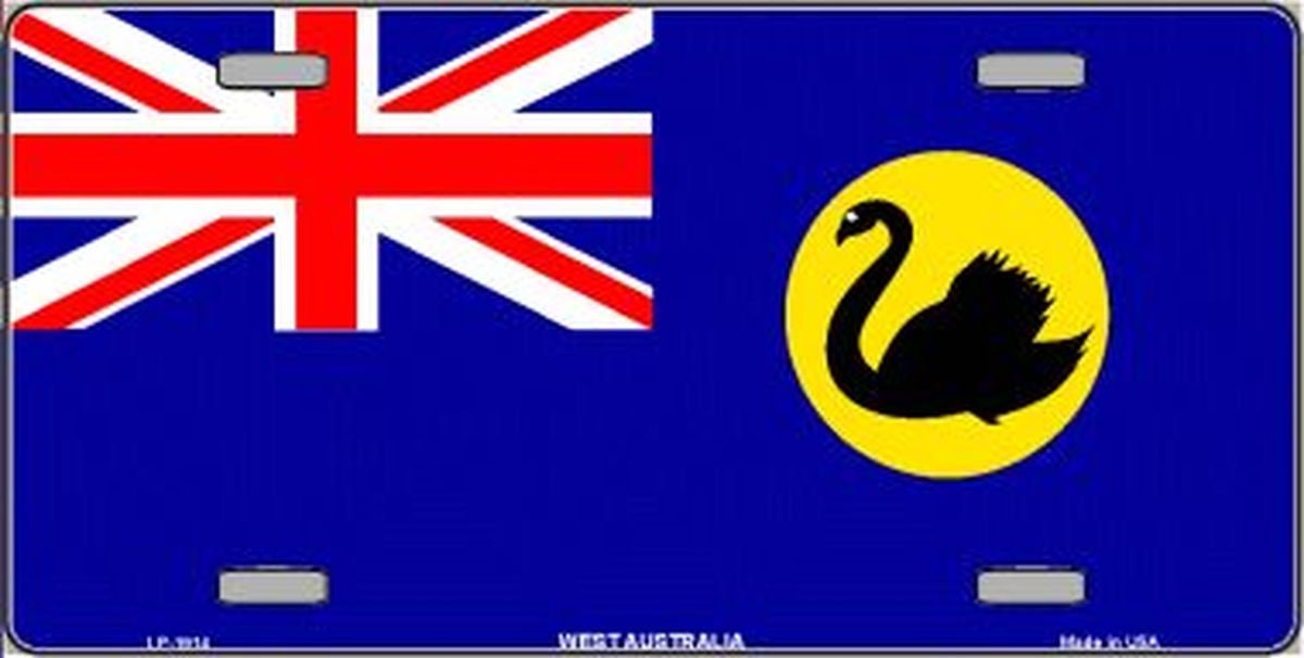 WEST AUSTRALIA FLAG Metal License Plate
