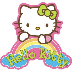 HELLO KITTY Dream Rainbow Sticker Decal Sanrio