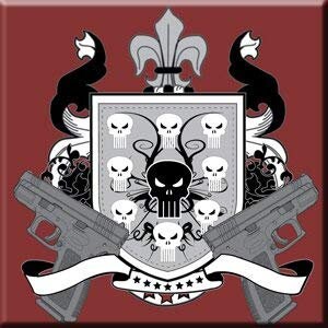 PUNISHER Crest Magnet for Refrigerators and Lockers - Marvel Comics Extreme