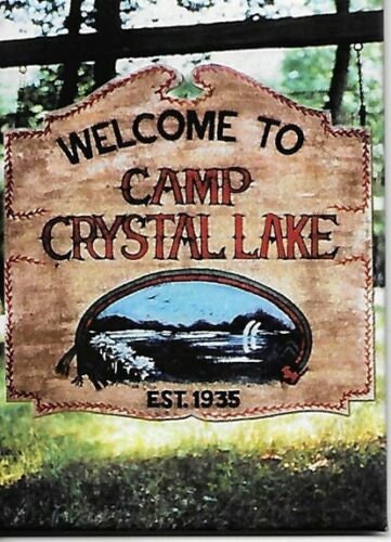 FRIDAY THE 13TH Welcome to Camp Magnet for Refrigerators and Lockers Crystal Lake Classic Horror Movie