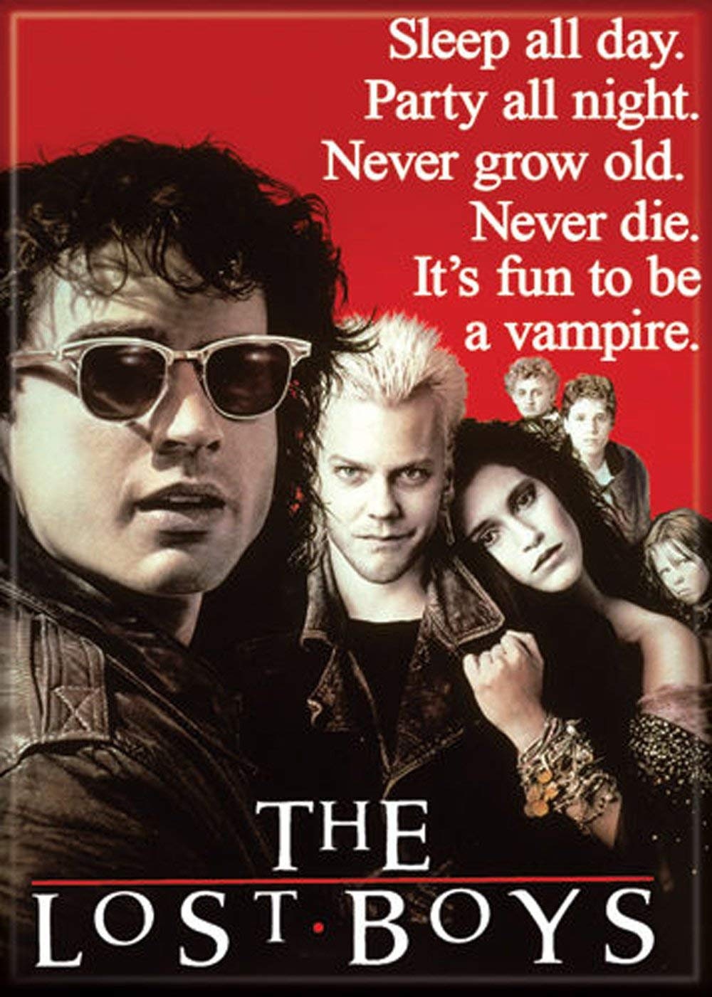 THE LOST BOYS Poster Magnet for Refrigerators and Lockers Classic Horror Movie