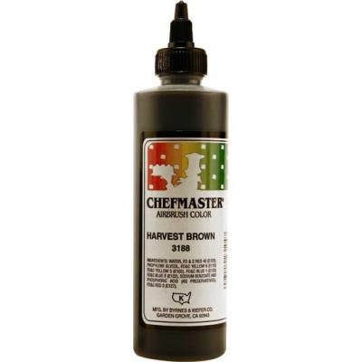 HARVEST BROWN Chefmaster Airbrush Color 9-Ounce - Custom Cake Cupcake Decorating