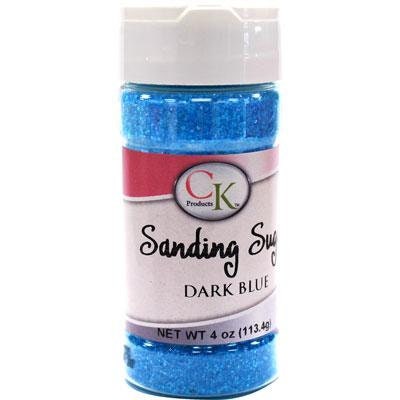 DARK BLUE Sanding Sugar - For Cupcakes, Cakes, Cookies, Parties - 4 oz.