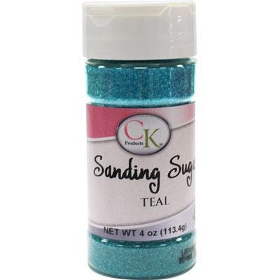 TEAL Sanding Sugar - For Cupcakes, Cakes, Cookies, Parties - 4 oz.