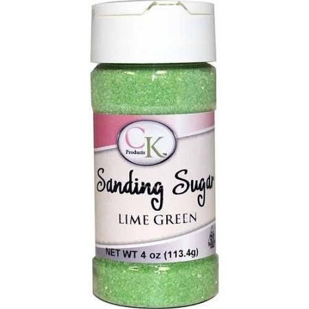 LIME GREEN Sanding Sugar - For Cupcakes, Cakes, Cookies, Parties - 4 oz.
