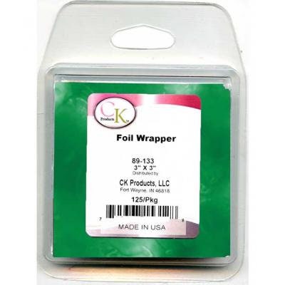 GREEN Foil Wrappers for Chocolate Candy - 125/pkg Craft Supply