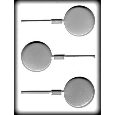 ROUND LARGE Sucker Hard Candy Mold -- Circle Lolly Lollipop