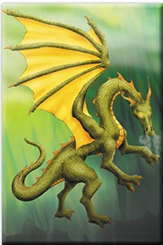GREEN DRAGON Magnet for Refrigerators and Lockers