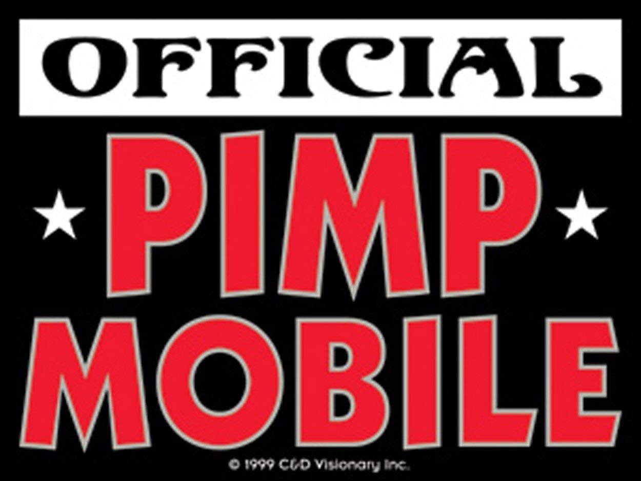 OFFICIAL PIMP MOBILE Sticker Decal - Funny Sticker for Car or Truck Craft Supply