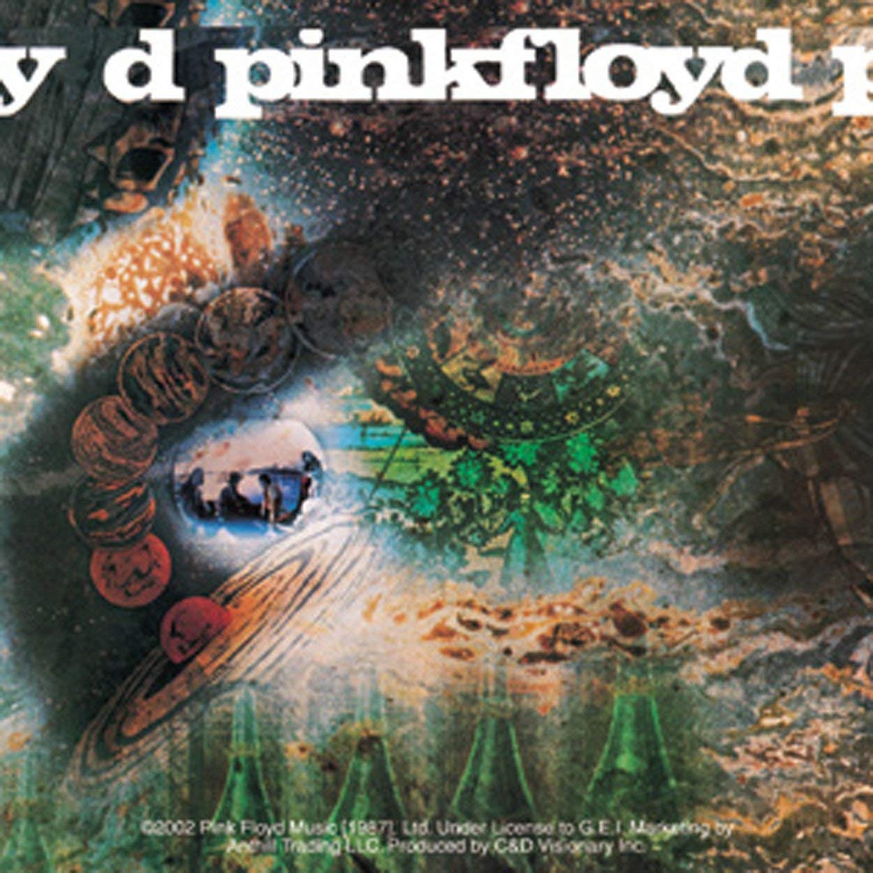 PINK FLOYD Saucer Sticker Decal - Rock Band