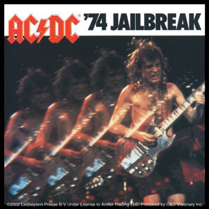 ACDC Jail Break 74' Rock Sticker Decal - Rock Band