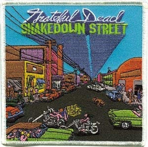 GRATEFUL DEAD Shakedown Street Patch - Embroidered Rock Band Patch Applique