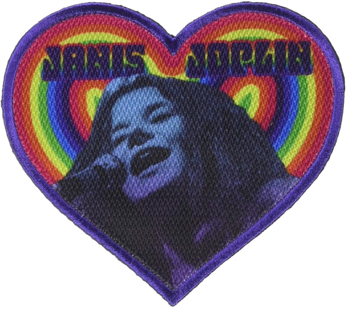 JANIS JOPLIN Heart Patch - Embroidered Rock Band Patch Applique