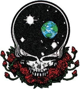 GRATEFUL DEAD Space Your Face Patch - Embroidered Rock Band Patch Applique Craft Supply