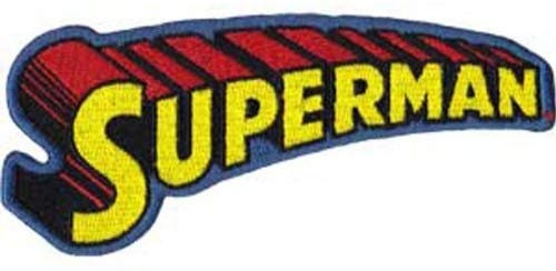 SUPERMAN Text Patch - DC Comics Embroidered Patch Applique