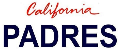 PADRES California State Background Metal License Plate