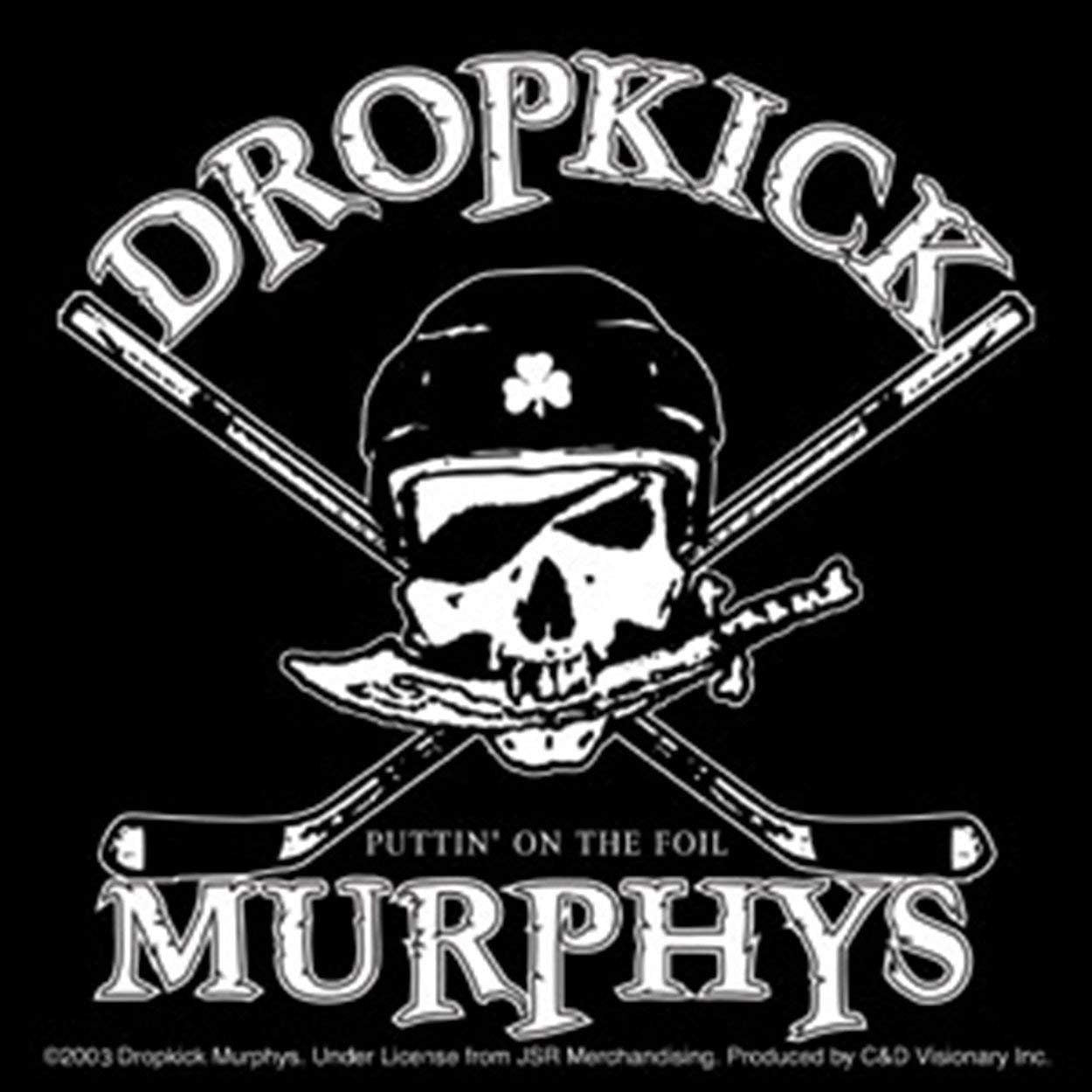 DROPKICK MURPHYS Skull & Hockey Sticks Sticker Decal - Rock Band