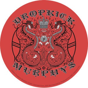DROPKICK MURPHYS Crown Sticks Sticker Decal - Rock Band